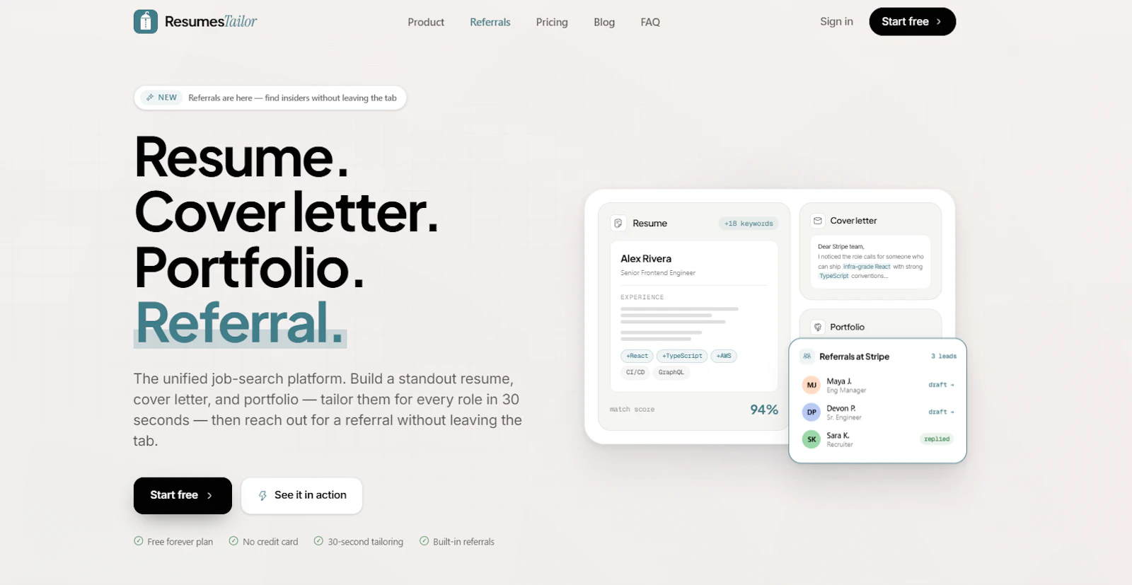 ResumesTailor screenshot 1