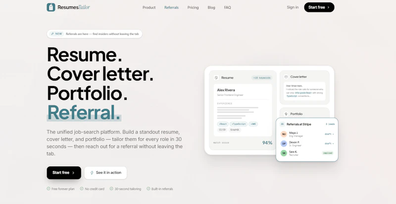 ResumesTailor screenshot 1