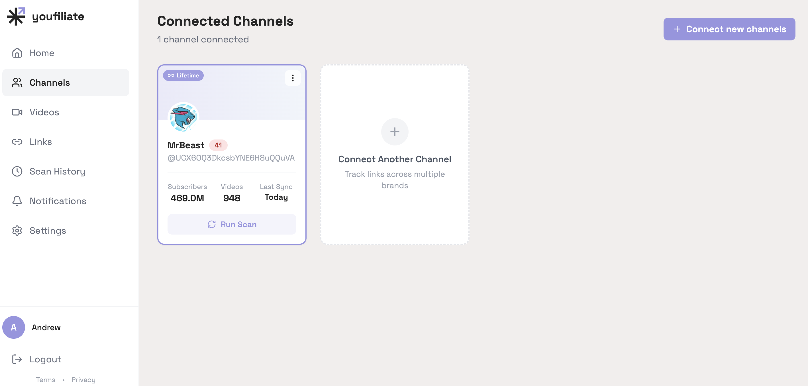 Youfiliate: Fix Dead YouTube Links - Screenshot 4 showing product features and functionality