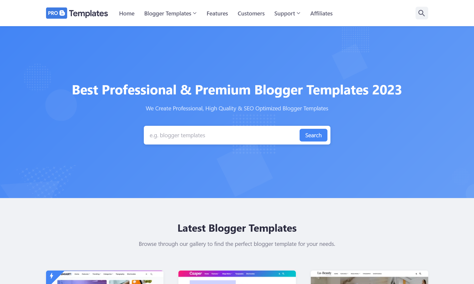 Шаблоны Pro Blogger media 1