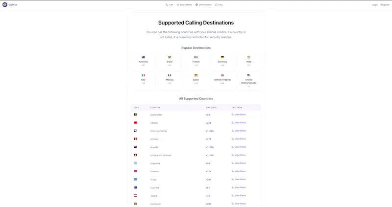 DialVia screenshot 3