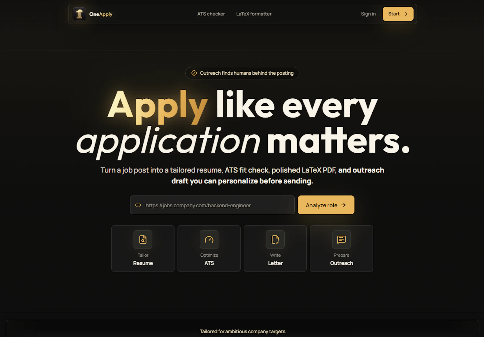 OneApply screenshot 1