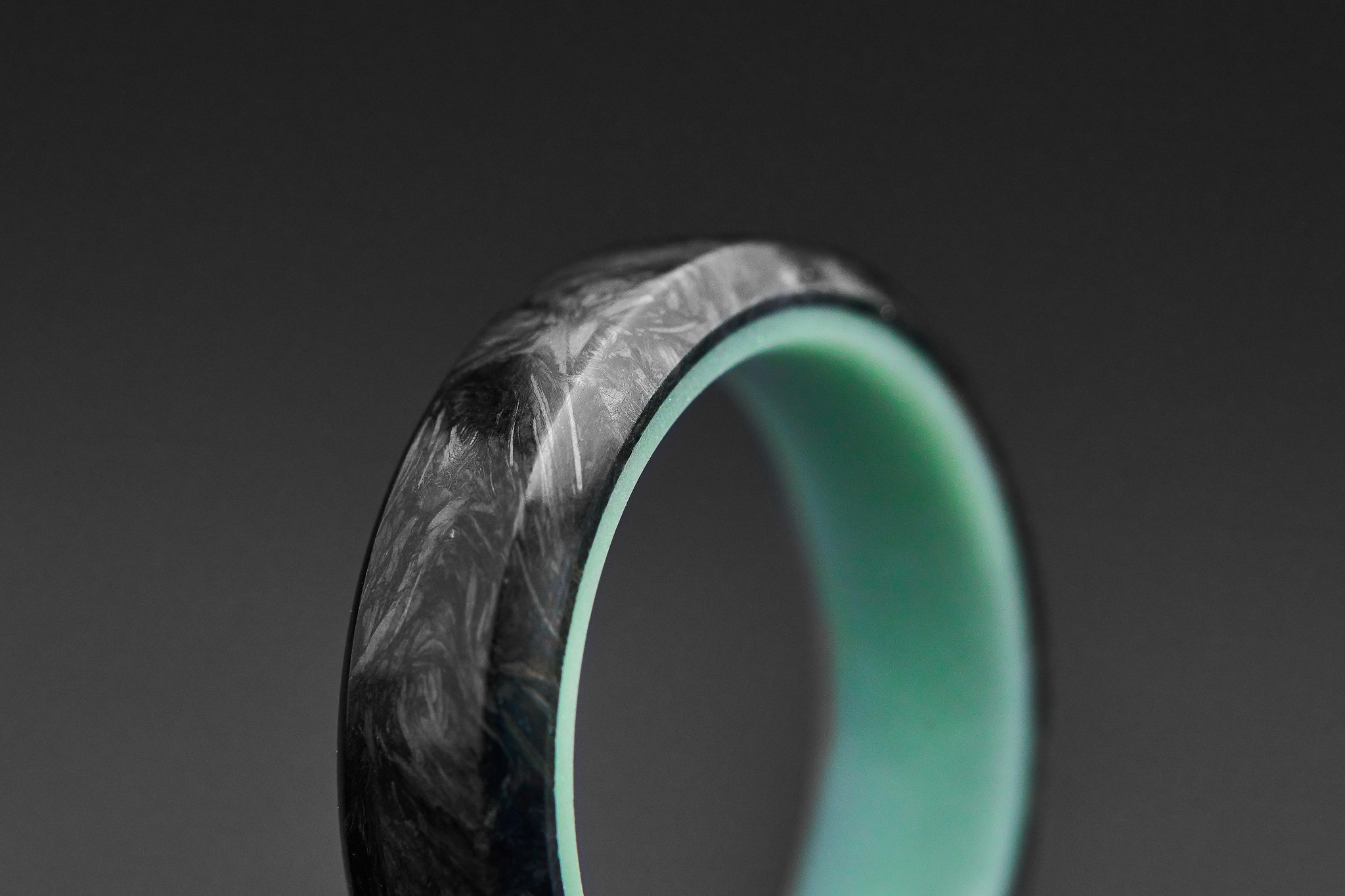 Forged carbon fiber jewelry with kevlar gallery image