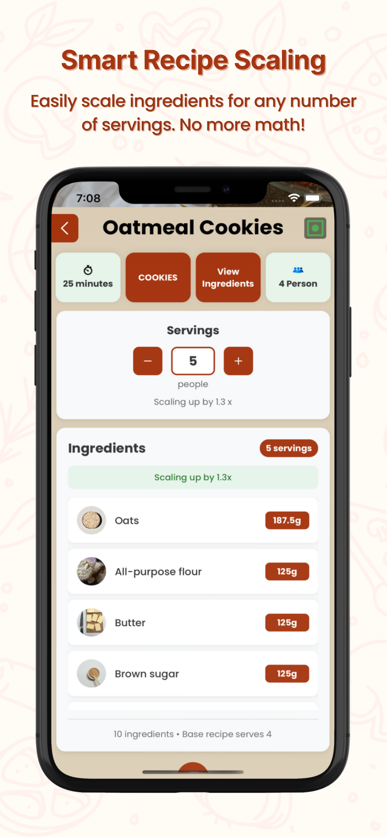 Recipe App: Ingredient Finder - Screenshot 5 showing product features and functionality