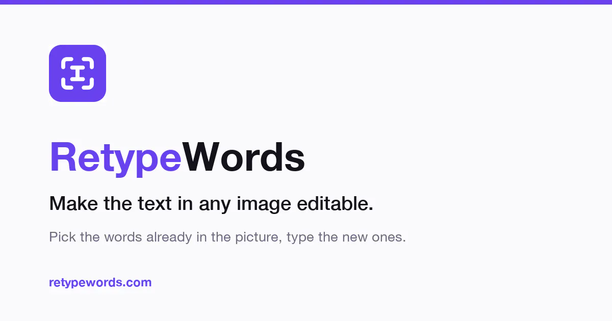 RetypeWords gallery image