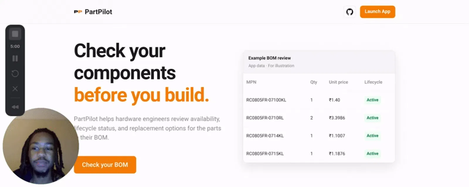 PartPilot screenshot 1 (video preview)