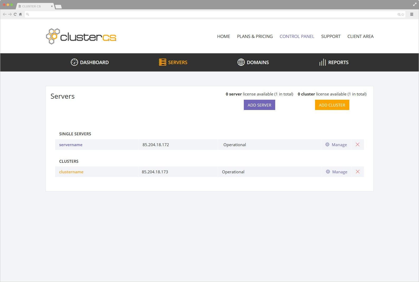 ClusterCS gallery image