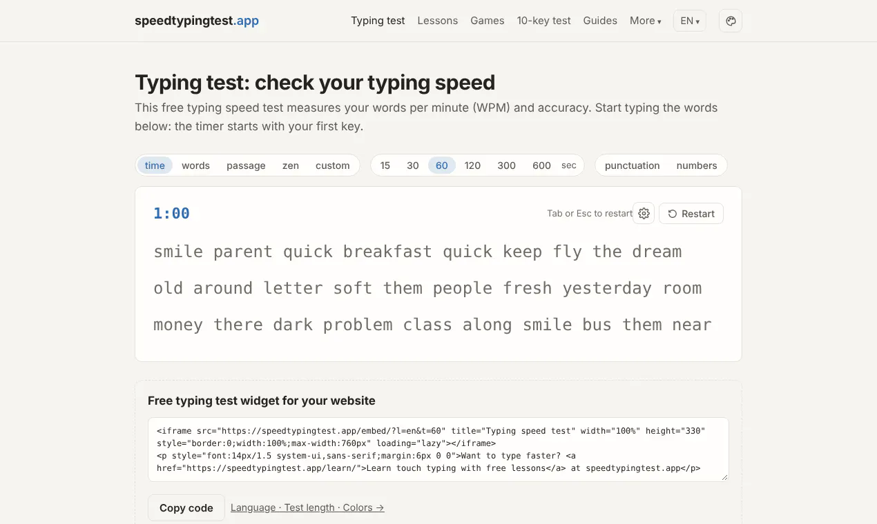 SpeedTypingTest gallery image