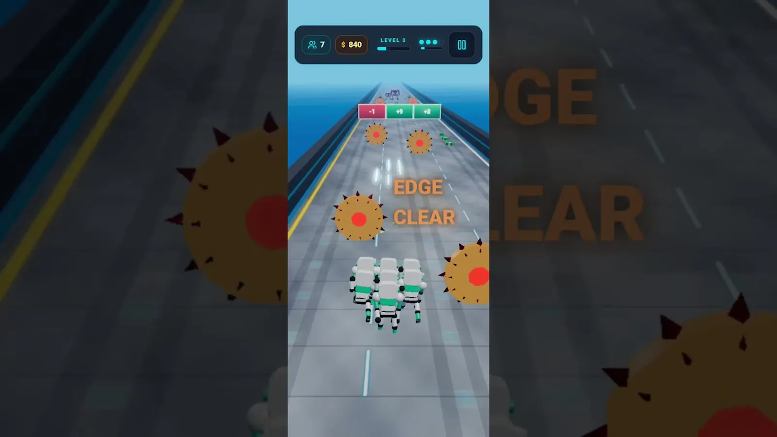 NeonBot Rush: Crowd Runner 3D screenshot 1 (video preview)