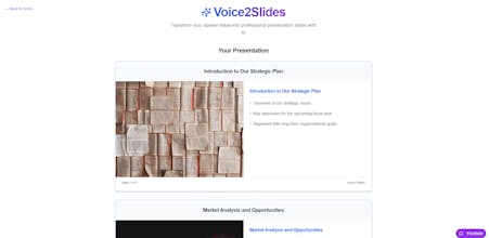 Voice2Slides gallery image