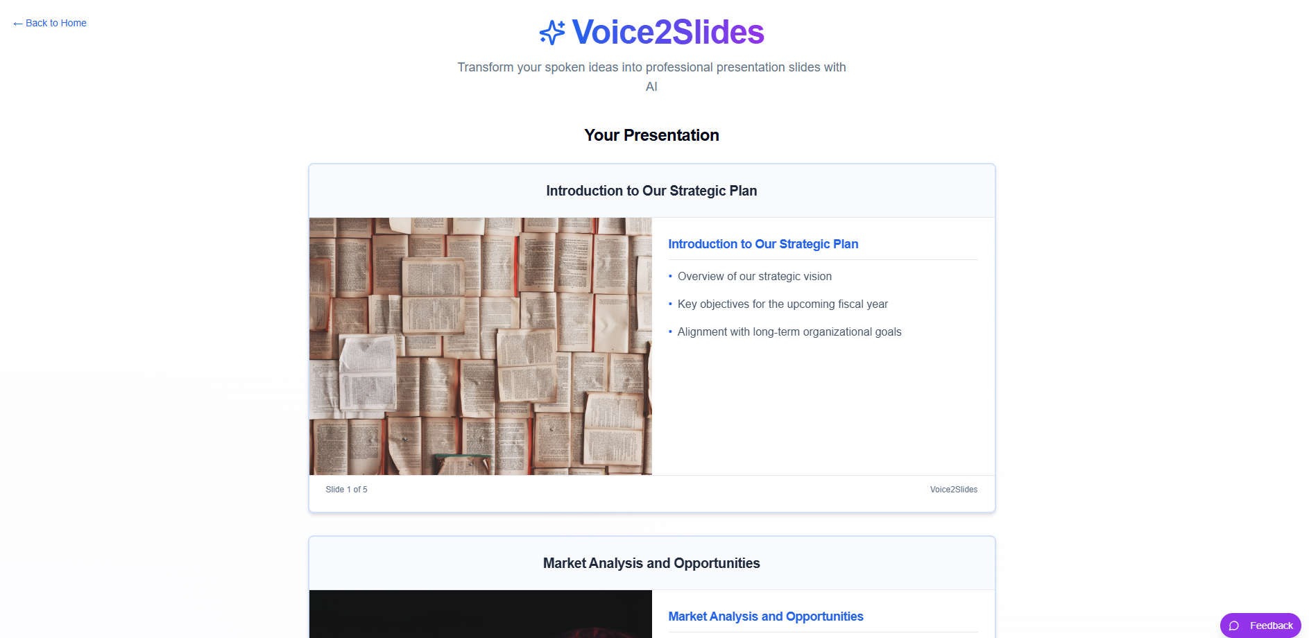 Media Voice2slides - Bercakap.Kami membina slaid anda dalam beberapa saat 3