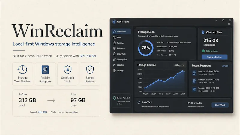 WinReclaim screenshot 1 (video preview)