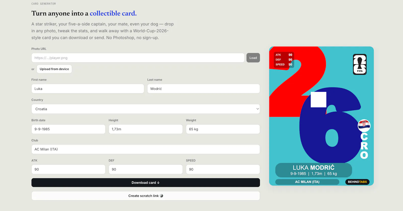 World Cup 2026 Friend Cards screenshot 5