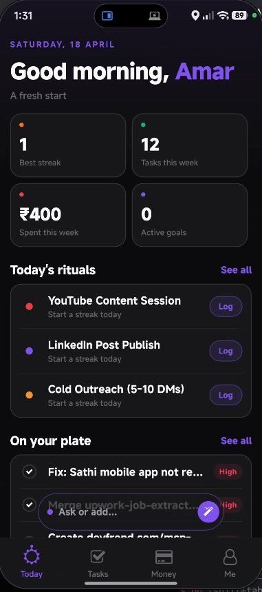 Sathi — Personal Assistant gallery image