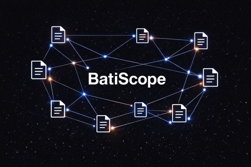 BatiScope - Main product screenshot demonstrating key features and user interface