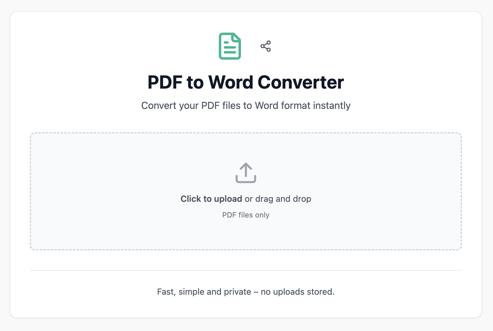 PDF to Word Converter