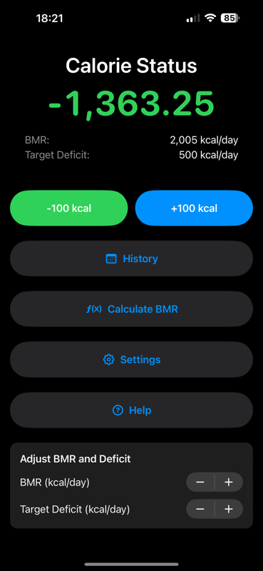 One Count Calorie Counter - Main product screenshot demonstrating key features and user interface