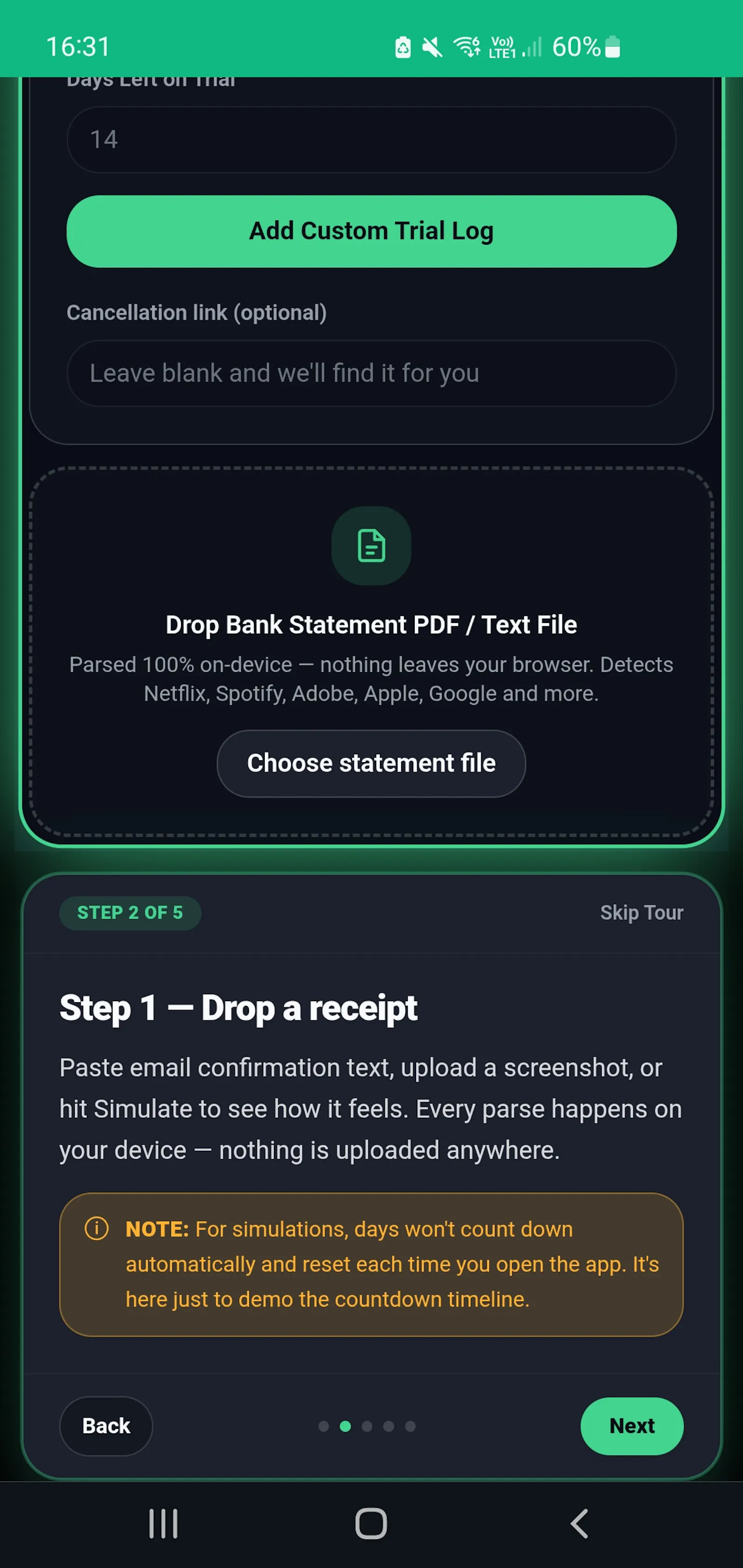 snap-trial screenshot 1