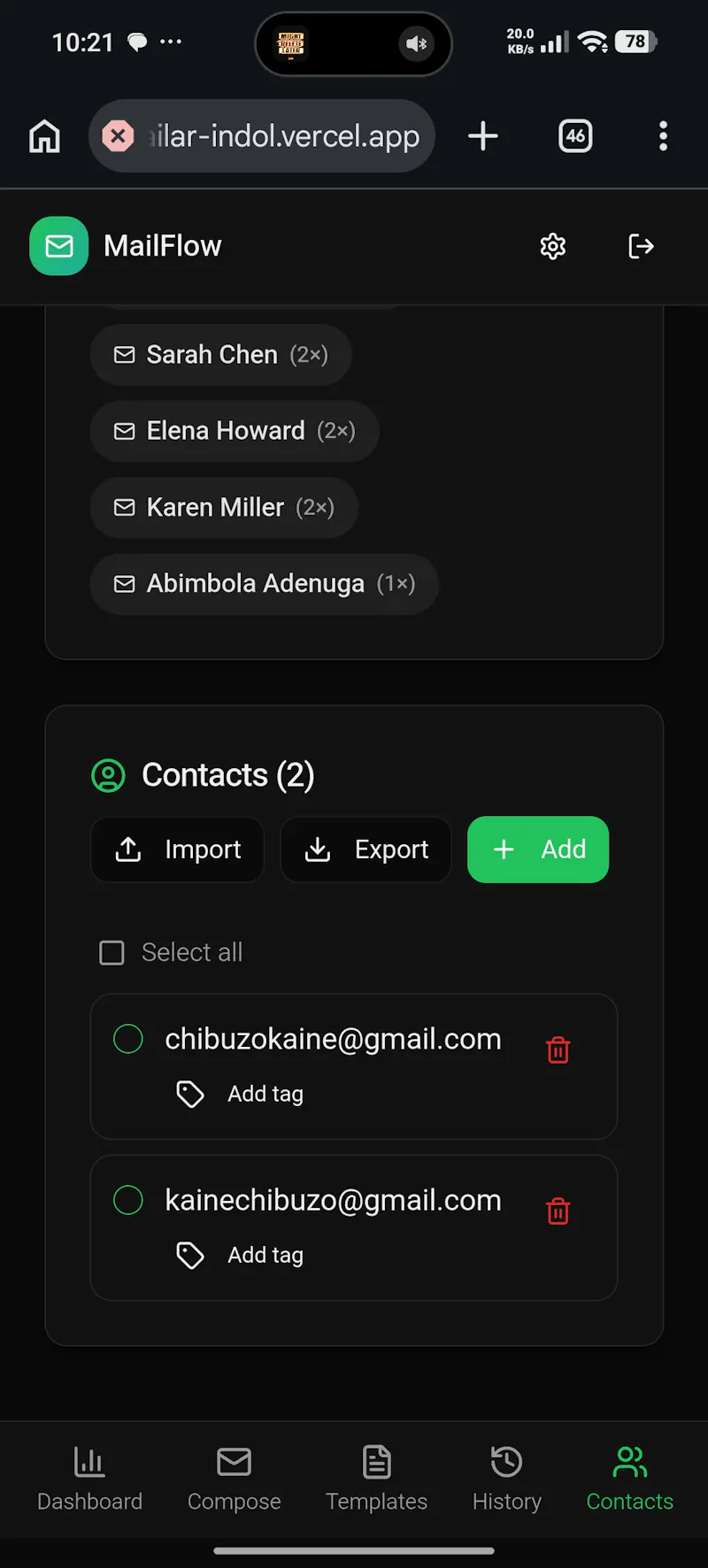 mailar screenshot 3