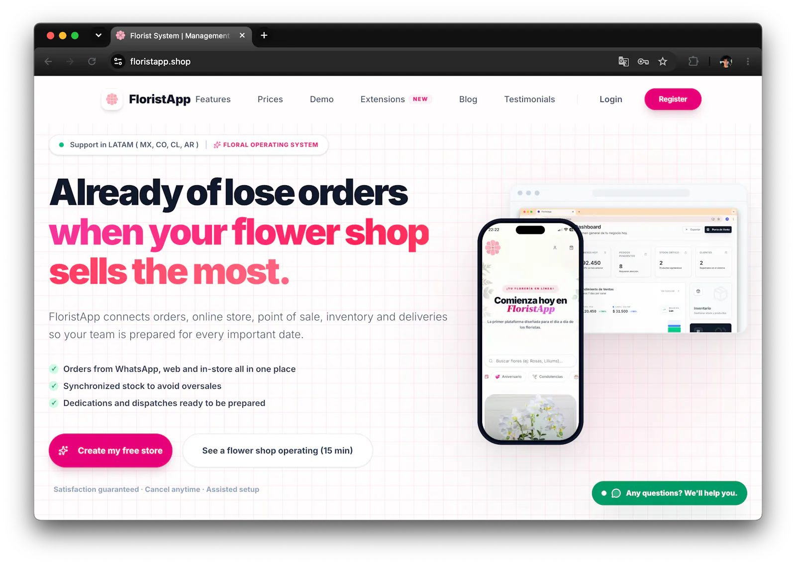 FloristApp screenshot 1