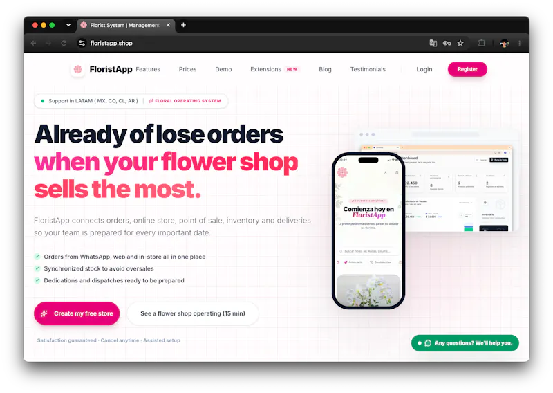 FloristApp screenshot 1