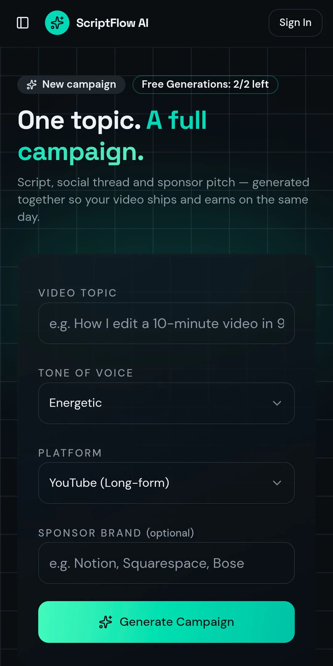 ScriptFlow AI  gallery image