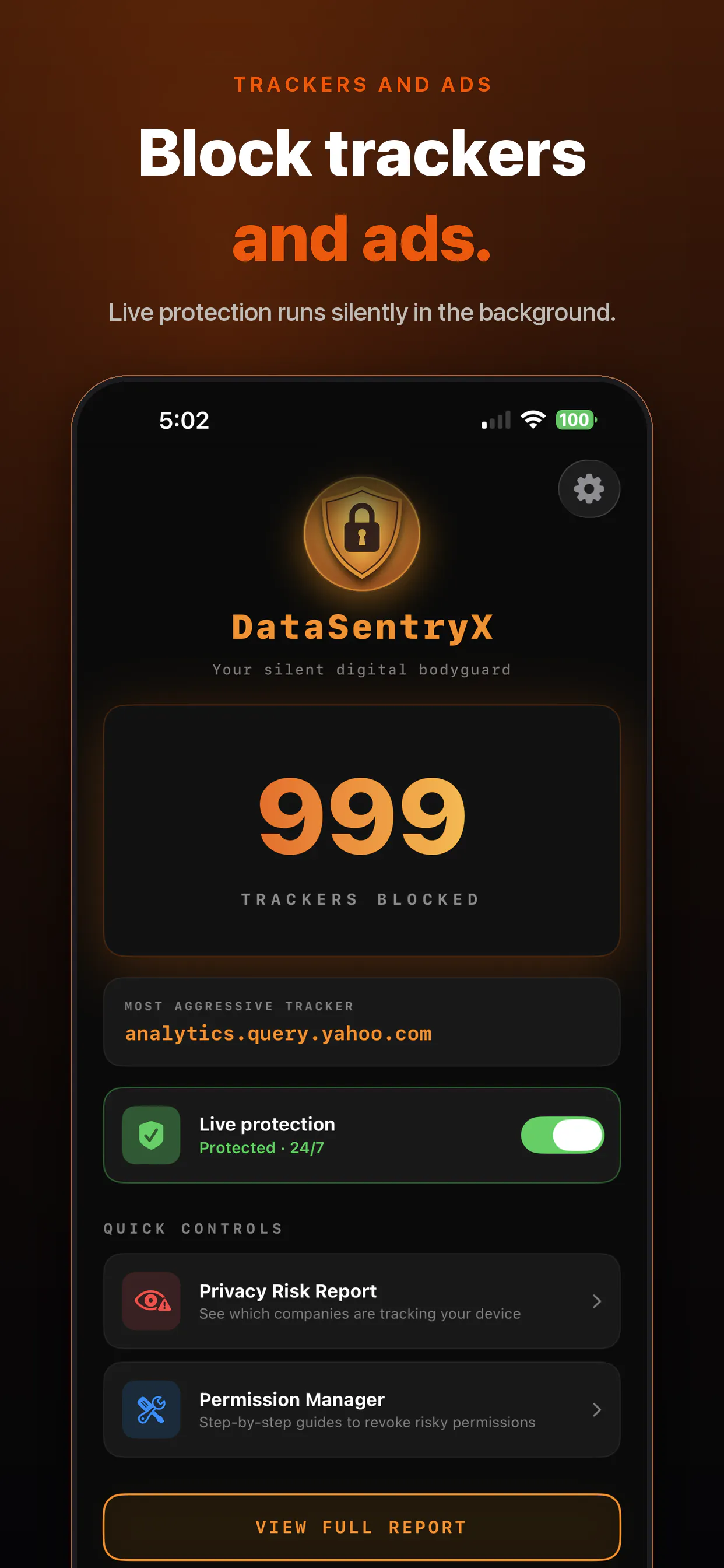 DataSentryX: Tracker Blocker gallery image