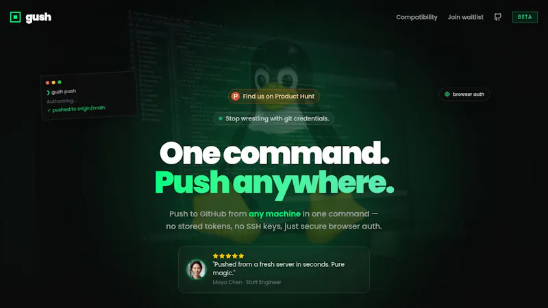 Gush screenshot 1