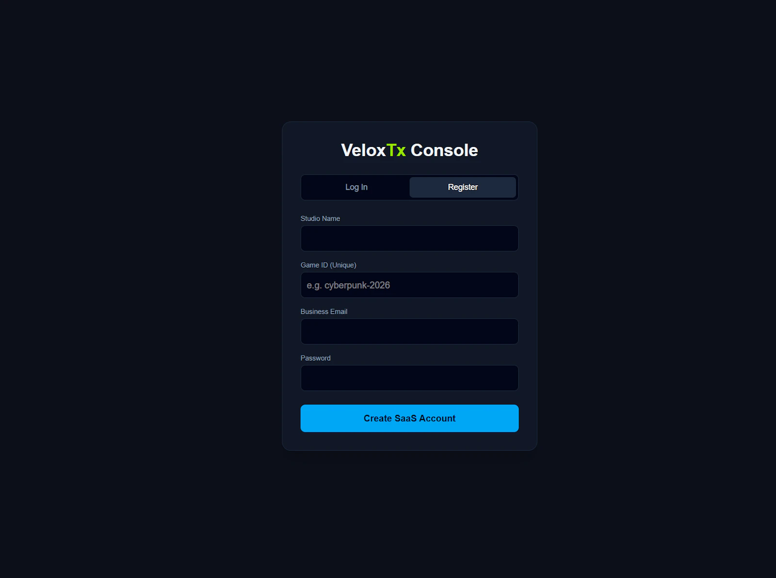 VeloxTx screenshot 2
