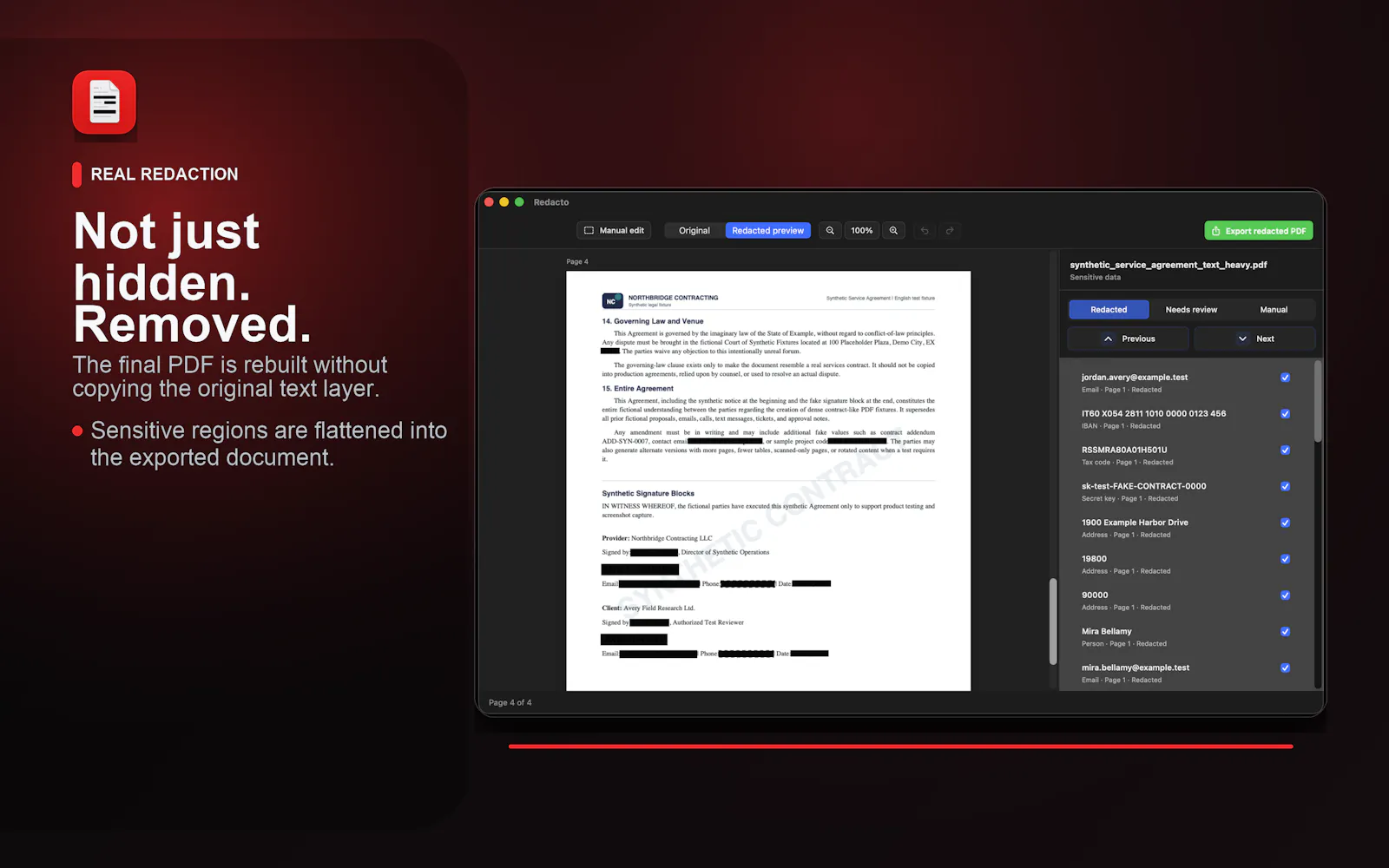 Redacto screenshot 4