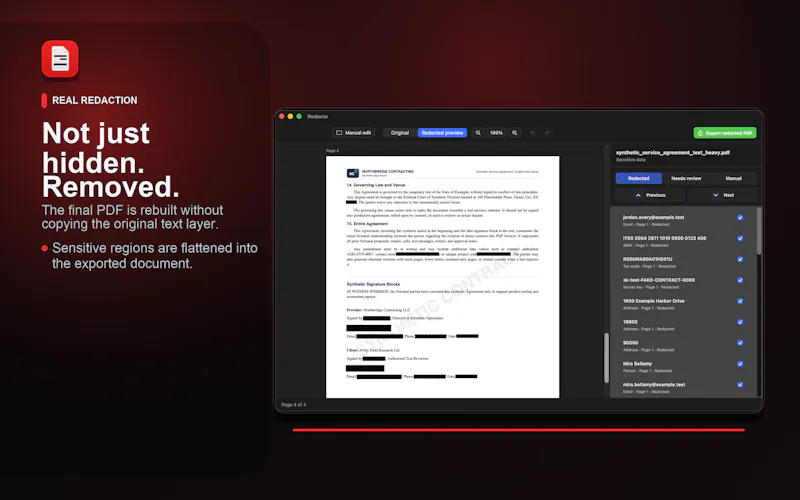 Redacto screenshot 4