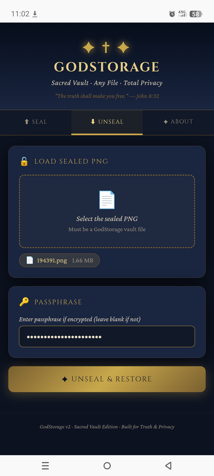 GodStorage — Sacred Vault gallery image