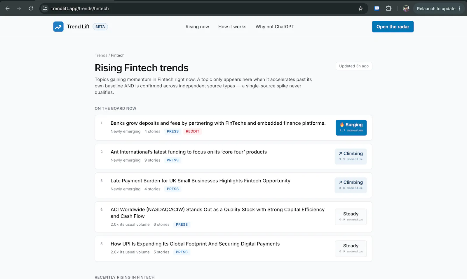 Trend Lift screenshot 2