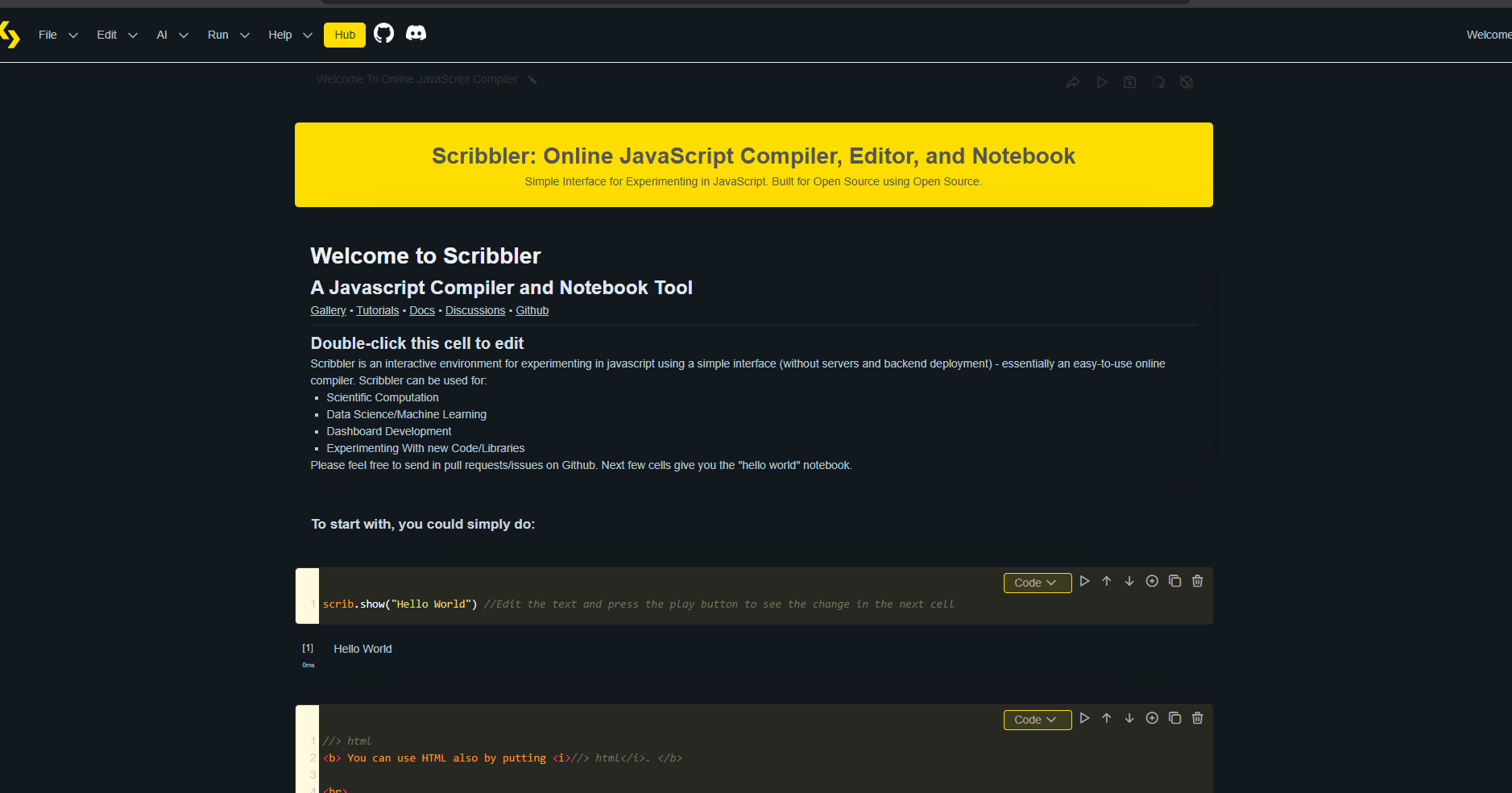 Scribbler - Main screenshot showing features and interface