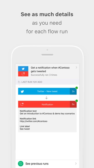 Microsoft Flow Official App gallery image