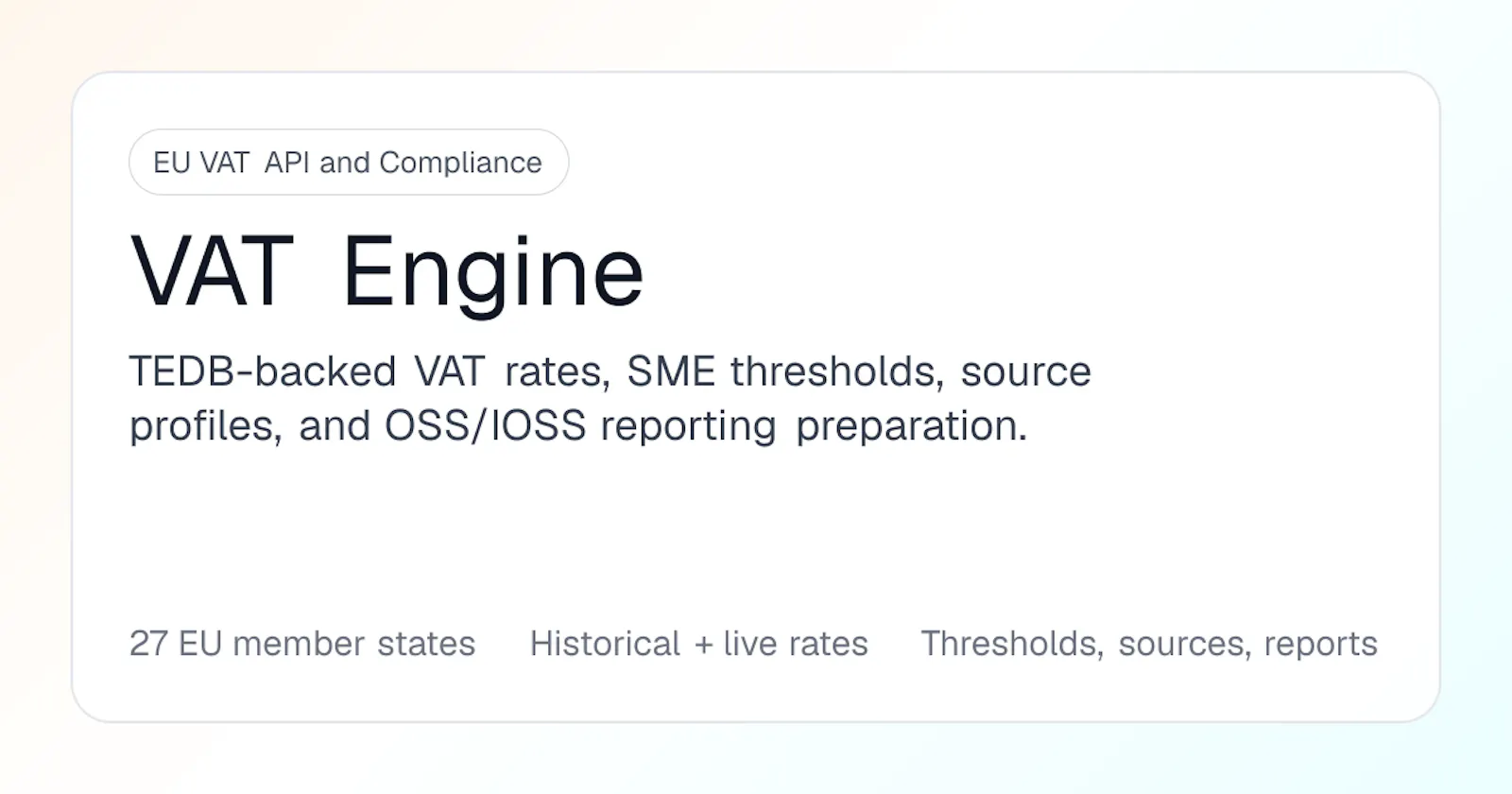 VAT Engine screenshot 1