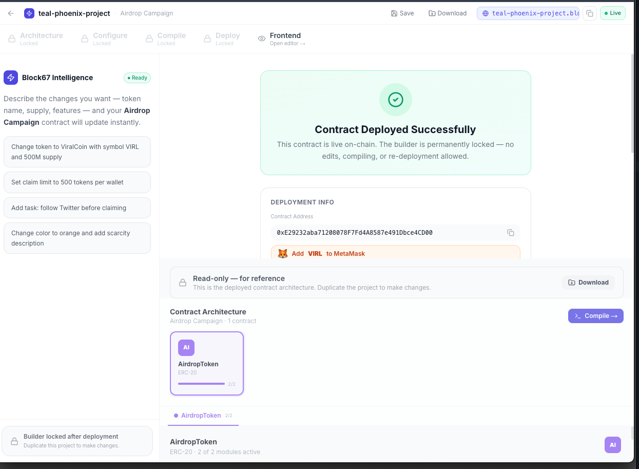 Block67 Web3 Launch Platform gallery image
