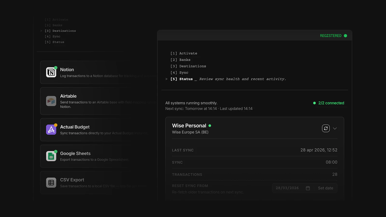 SyncBank screenshot 1