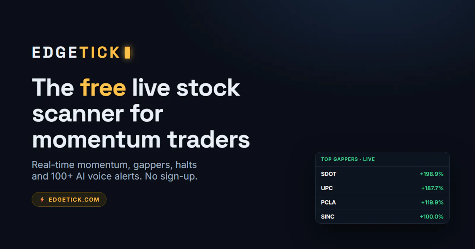 EdgeTick screenshot 1