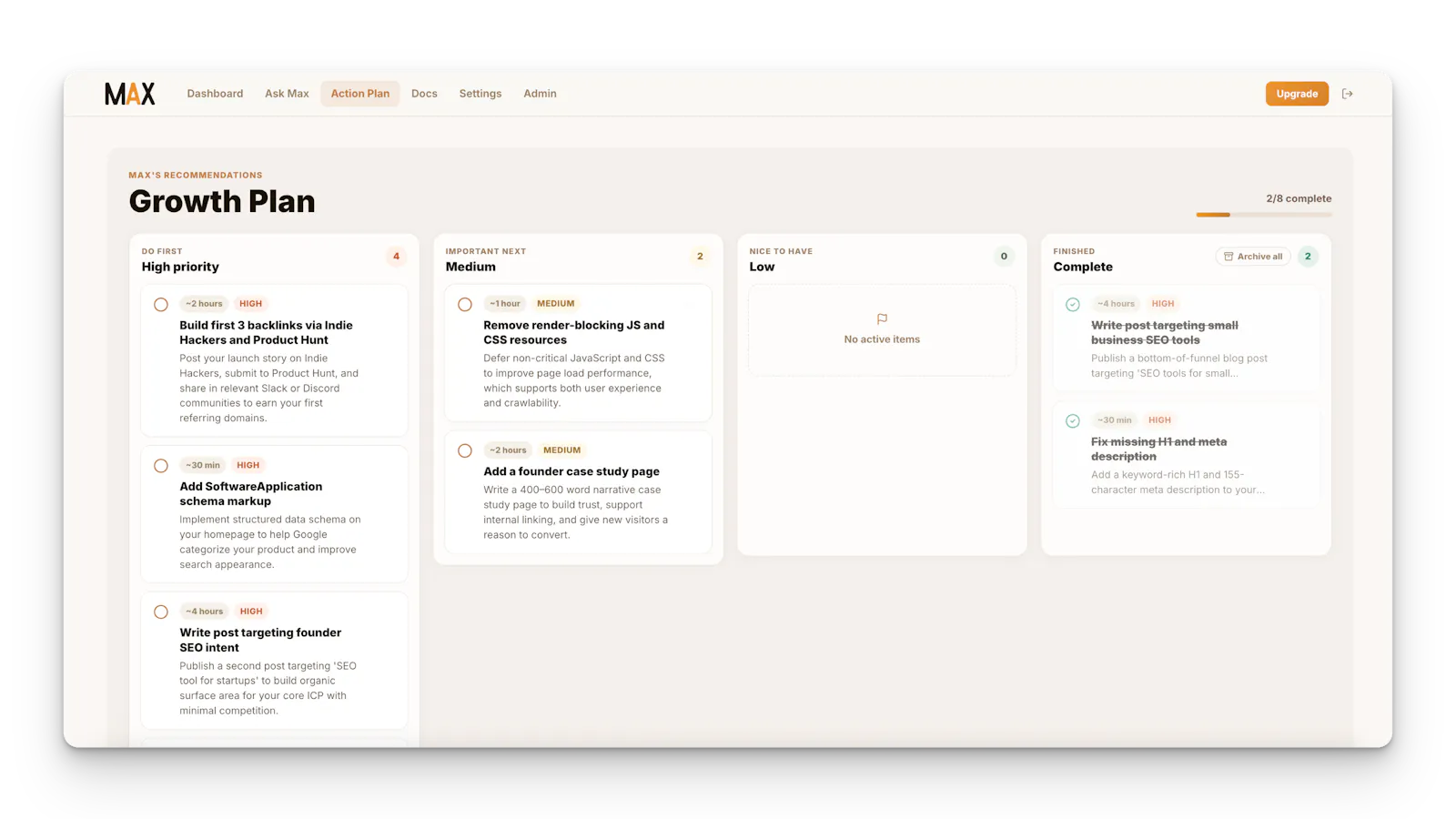 Max Growth screenshot 2