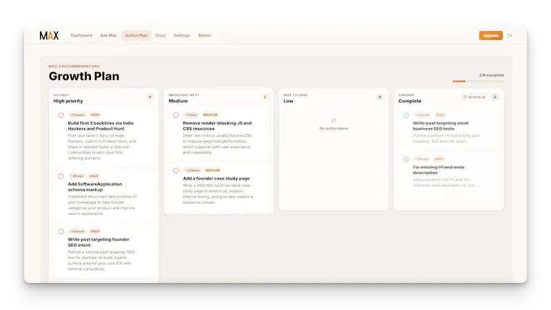 Max Growth screenshot 2