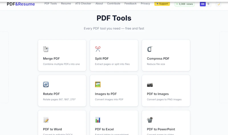 PDF&Resume screenshot 2