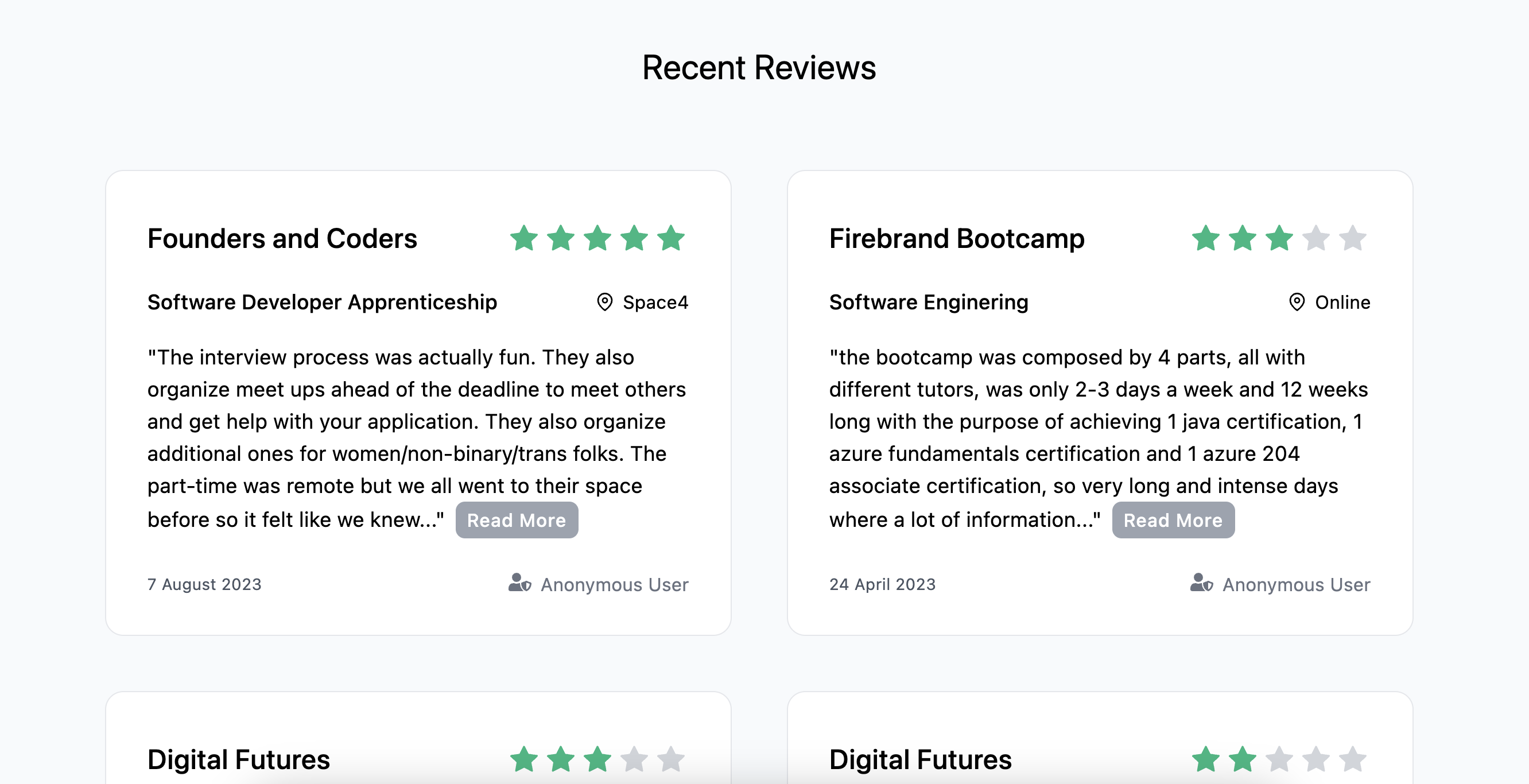 وسائط الدورة التدريبية - منصة مراجعة Bootcamp الترميز والمجتمع 1