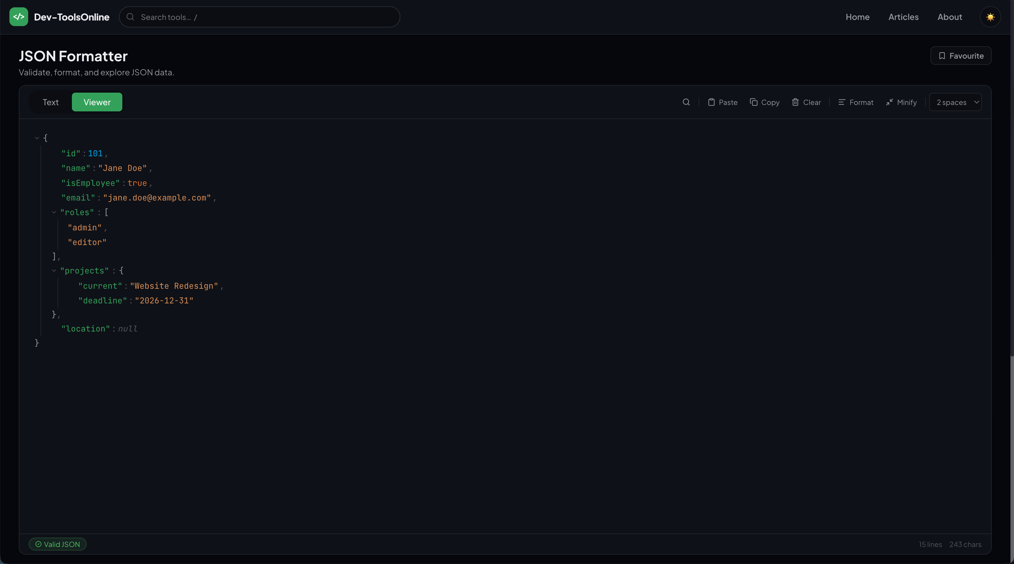 Better JSON Formatter gallery image