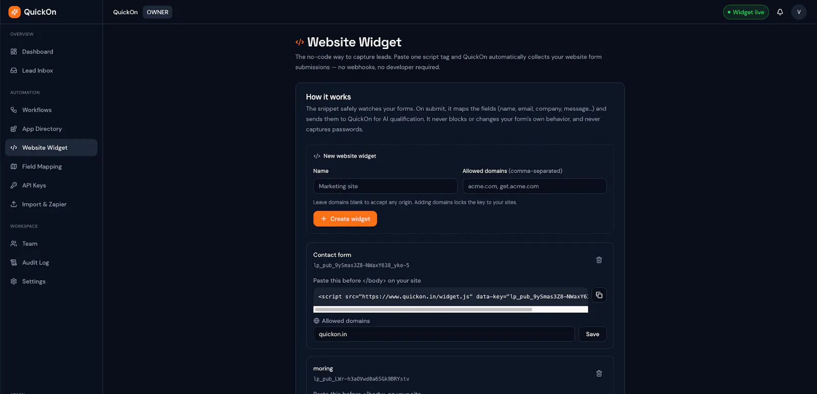 QuickOn screenshot 4