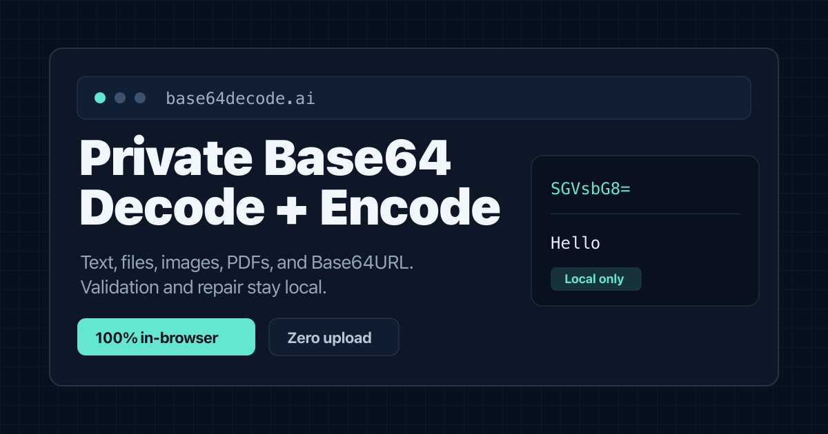 Private Base64 Decoder gallery image