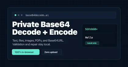 Private Base64 Decoder gallery image
