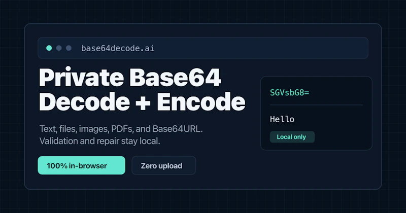 Private Base64 Decoder screenshot 1