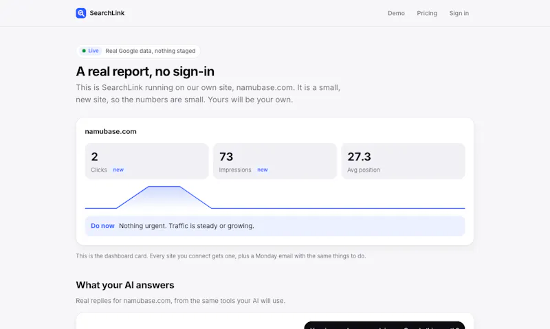 SearchLink screenshot 2