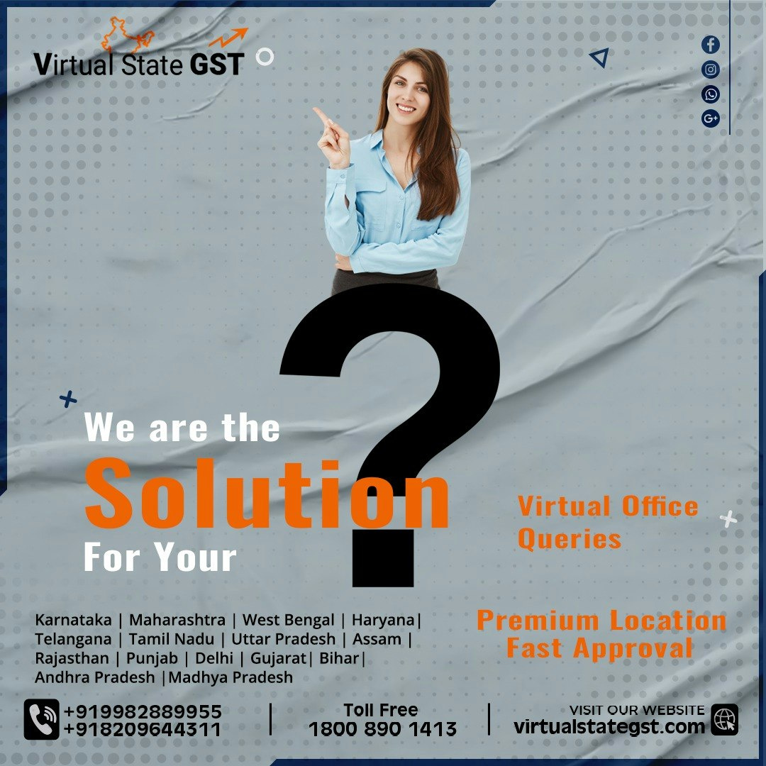 Virtual office for GST registration